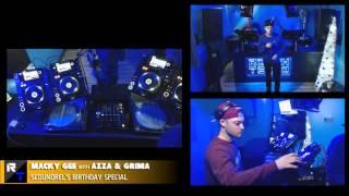 MACKY GEE with AZZA & GRIMA (SCOUNDRELS BIRTHDAY SPECIAL) - Rough Tempo LIVE - December 2014