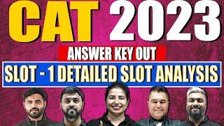 CAT 2023 SLOT 1 ANSWER KEY ANALYSIS | CAT 2023 SLOT 1 DETAILED ANALYSIS