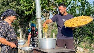 Remote Mountain Life: Caucasian Family's Daily Routine and Grandma's Rustic Recipes