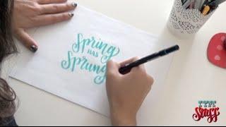 Hand lettering - Brush Pens - Tombow tutorial / demo