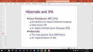 Object-Relational Mapping with Hibernate and JPA (I)