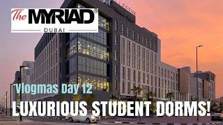 My New Dorms Tour | The Myriad, Dubai | Vlogmas Day 12 | Tasneem Al Farsy