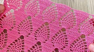 GORGEOUS and DAZZLING Crochet Shawl, Blouse, Runner and Cover Pattern/ Latest Patterns