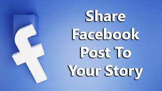 How To Share Facebook Post To Story