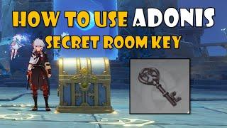 How to use Secret Room Key you got from Adonis Box in Lotus Eater Quest Genshin Impact 2.4