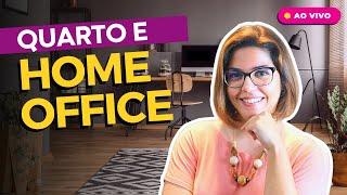 Aula 54: Ideias SIMPLES para transformar um quarto comum em home office | AO VIVO