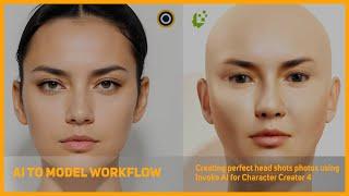 AI to Character Creator 4 - Creating perfect head-shot photos using Invoke AI for Headshot 2 plugin