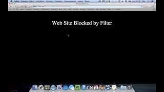 Web Site Blocked by Filter