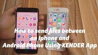How to send files between Iphone and Android phone using Xender
