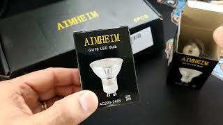 AIMHEIM Lampade Faretti LED GU10 4000K, Ottima qualità e resa luminosa