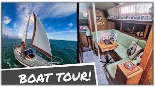 Boat Tour - Buy SMALL, Sail BIG - Our Tiny 28ft SailBoat - Chasing Currents