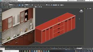Kitchen Design 3DS Max | Create Cabinets - Easy Tutorial on Modeling | RVM CAD Interior Design