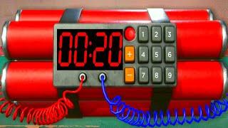 20-Second Timer Bomb with High-Energy Music | Countdown Timer | 20-Second Bomb Timer