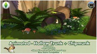 Bakies The Sims 4 Custom Content: Animated - Hollow Trunk + Chipmunk Effect ️