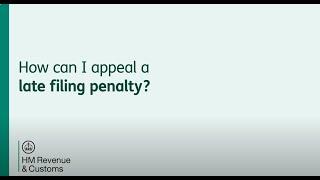 How can I appeal a late filing penalty?