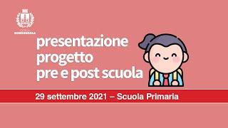 Presentazione servizio pre e post scuola primaria