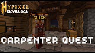 LOCATING THE CARPENTER AND HOW MUCH WOOL TO GIVE HIM; HYPIXEL SKYBLOCK (mc.hypixel.net)