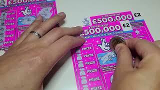 Mega win . Scratch cards. England.