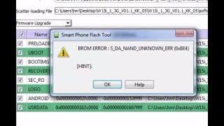 How to Unbrick or Restore MTK Nand Cpu mt6572 dead boot repair/  brom error s_da_nand_unknown_ere  l