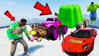 i Stole AVENGERS SuperCars for Enter IRON MAN World in GTA 5 ! Avenger GTA V