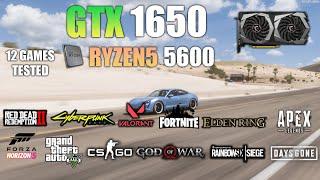 GTX 1650 + Ryzen 5 5600 : Test in 12 Games - Ryzen 5 5600 Non X