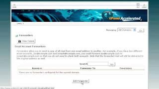 How to setup email forwarding in cPanel