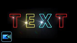 Easy Light Animation Text Effect | PowerDirector