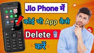 Jio Phone Me App Delete Kaise Kare || Jio Phone New updated