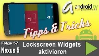 Nexus 5 - Lockscreen Widgets aktivieren - Tipps & Tricks 57 [GER]