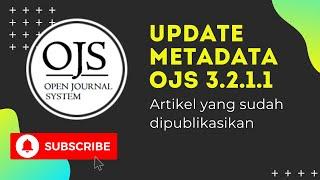 Cara Update Metadata pada OJS 3211