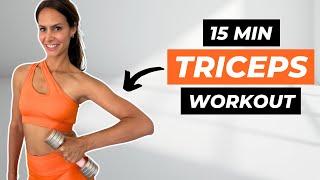 TRICEP WORKOUT WITH WEIGHTS AT HOME | 10 Minutes