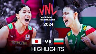  JAPAN vs BULGARIA  | Highlights| Women's VNL 2024