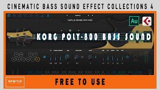 Cinematic Bass Sound Effect Collections 4 | Korg EX-800 |SFX