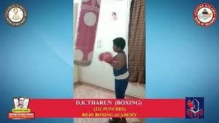 D K THARUN   | MAJOR DHYAN CHAND ONE MINUTE CHALLENGE WORLD RECORD PREMIER LEAGUE  |  BOXING