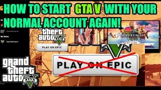 GTA V - DON'T DELETE THE EPIC FOLDER BUT RENAME IT!! **PLAY ON EPIC** HOW TO FIX THIS PROBLEM!