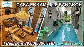 Ultra Luxury House Bangkok For Sale Casa Ekkamai 28 with Rooftop Garden 4 Bedroom 89,000,000