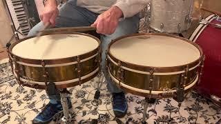 Two different AK Snares 14x4" brass shell