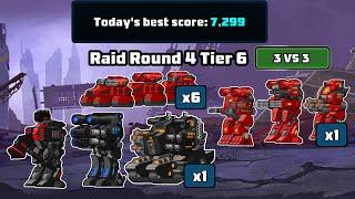 Raid Round 4 Tier 6 (3v3 Physical Raid) | Best Score | New 2024 Raid Guide | Supermechs