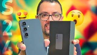 Chegou o GALAXY S24 FE! Peguei no DIA DO LANÇAMENTO! (Unboxing)