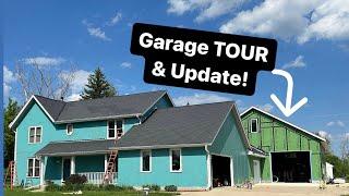 Garage BUILD update and TOUR // Garage Build Ep. 27
