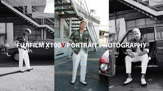 FUJIFILM X100V PORTRAIT PHOTOGRAPHY BTS | Kodak Gold & T-Max Film Simulations