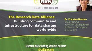 The Research Data Alliance