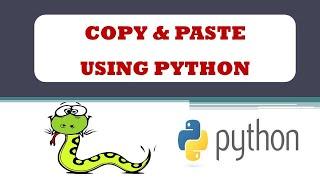 How to Copy & Paste Using Python - Python Project