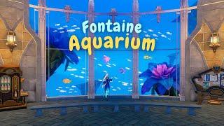 Fontaine Aquarium  || Genshin Serenitea Pot Design (Swirling Isles)