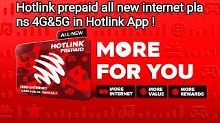 Hotlink prepaid all new internet plans 4G&5G in Hotlink App! #hotlink #internet #4g #5g #shortvideo