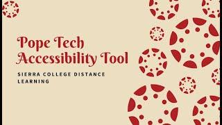 Pope Tech  Accessibility Tool Walkthrough