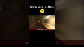 Wilson Yard to Finch in 1 Minute Toronto TTC Line 1 #shorts #shortsvideo