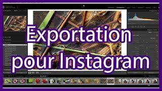 Adobe Lightroom - Exportation optimale pour Instagram