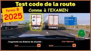 TEST 7 code de la route 2025 conforme à la nouvelle réforme GRATUIT