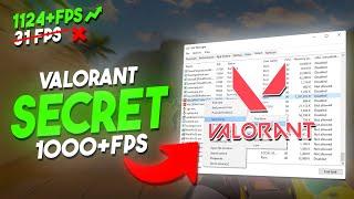 How to BOOST 1000+FPS in VALORANT 2024!  (Max FPS)